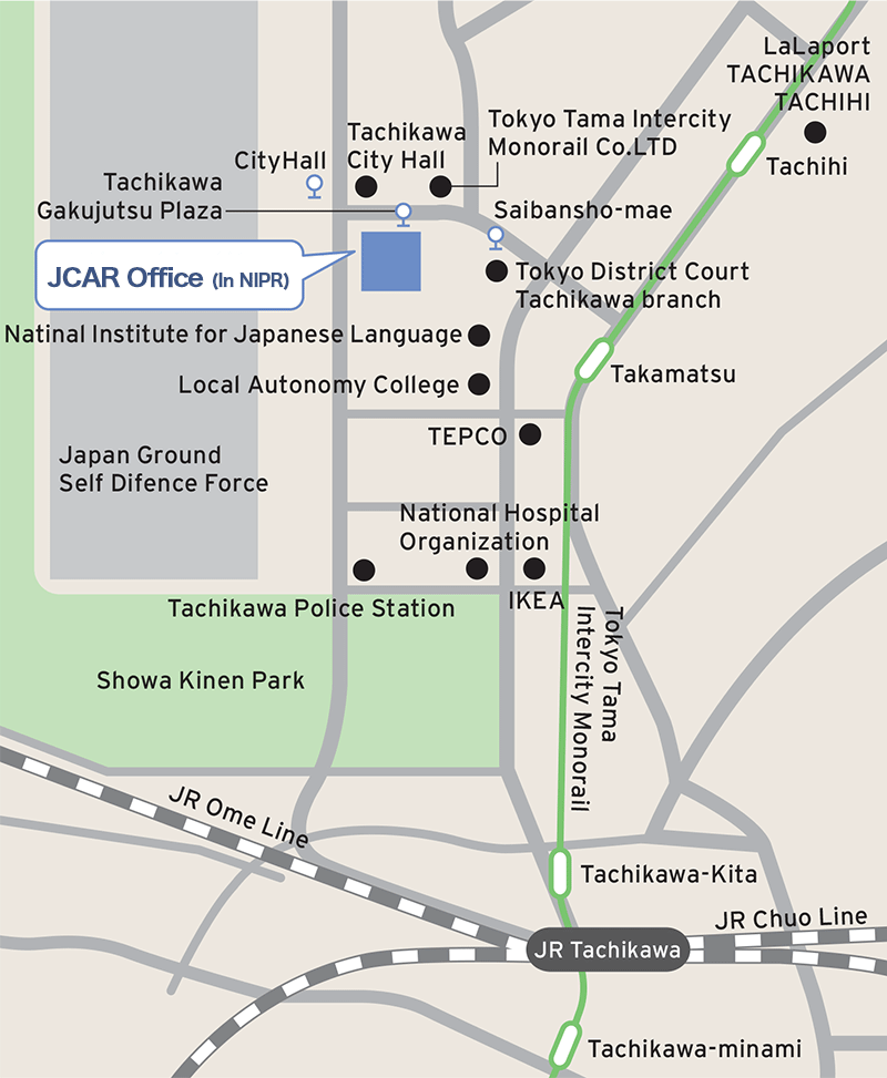 JR-EAST:Guide Maps for Major Stations (Tachikawa Station)